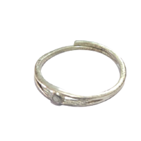 92.5 Silver Diamond Ring 0.859 Gram