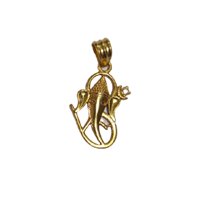 92.5 Silver Diamond Ganesh Pendant 1.801 Gram