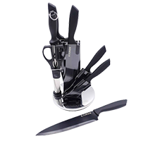 Kairos Kitchen Knife Set of 7 Pcs With Rotating Stand