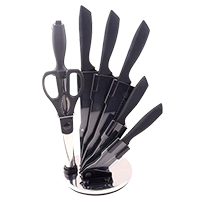 Kairos 7Pcs Kitchen Knife Set with Rotating Stand
