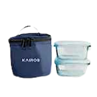 Kairos Microwave Safe Glass Lunch Box Multipurpose Tiffin Box 