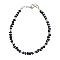 92.5 Silver Black Nazariya (3 GM) 6.5 inch