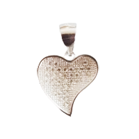 92.5 Silver Heart Shape Pendant (2 GM)