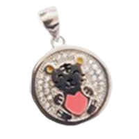 92.5 Silver Kitty Pendant for Women (2 GM)