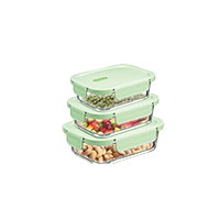 Kairos Fresh Look Trio Glass Container set of 3