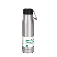Kairos Sports Guard Thermo Steel Water Bottle (Hot & Cold 550 ML) 