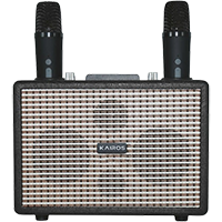 Kairos Echowave Karaoke Bluetooth Sound System with Wireless Mic