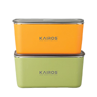 Kairos Everfresh Stainless Duo Premium Container (Set of 2) 500ML Each