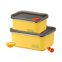 Kairos Fresh Guard Duo-Stainless Steel Container Set of 2 (1000ml & 1600ml)