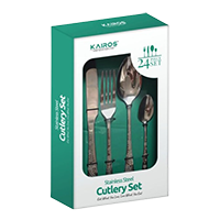 KAIROS STAINLESS STEEL CUTLERY SET 24 PCS