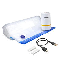 KAIROS HANDHELD MINI VACUUM SEALER WITH BAGS(1 -VACUUM SEALER ,1- USB CABLE,2 - PLASTIC CLIP,8 - STORAGE BAGS)