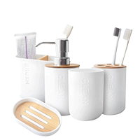 KAIROS BATHROOM ACCESSORIES SET OF 5