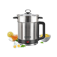 Kairos Multi Serve Kettle Multi-Cook Kettle with Steamer – 1.5L | 800W