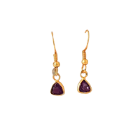 Oorja Amethyst Hanging Earring