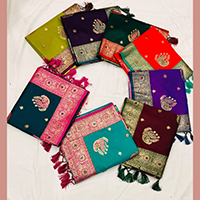 Mhalsa Paithani Soft Fabric 